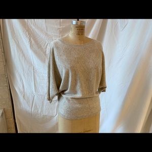 Cashmere knit bar wing top size medium